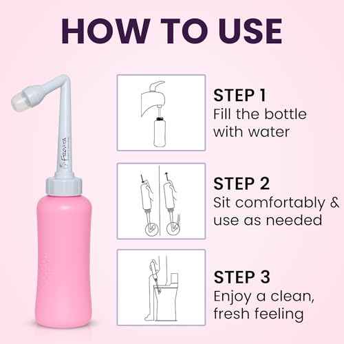 Portable Bidet for Travel 500ml (17oz), Large Capacity Peri Bottle, Compact, Easy-to-Use, Leak-Resistant Travel Bidet Made from ABS Plastic, Feminine Hygiene for Comfort and Freshness