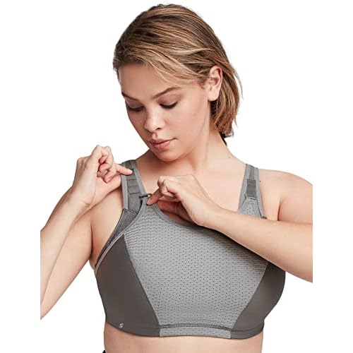 Glamorise Women's Full Figure Elite Performance Adjustable Wonderwire Sport Bra #9167