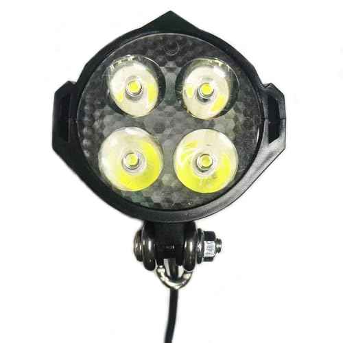 Ebike Headlight 36V-48V Super Bright LED Light for Electric Bike Scooter Mountain Bike Light for Night Riding Waterproof