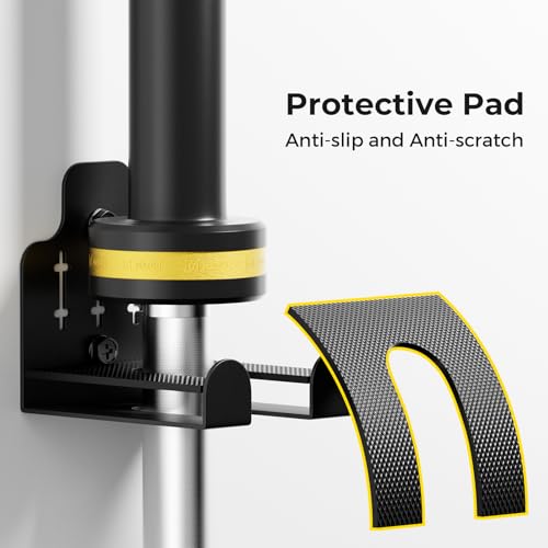 Barbell Wall Mount Holder with 1 Hook - Black Olympic & Standard Weight Rack
