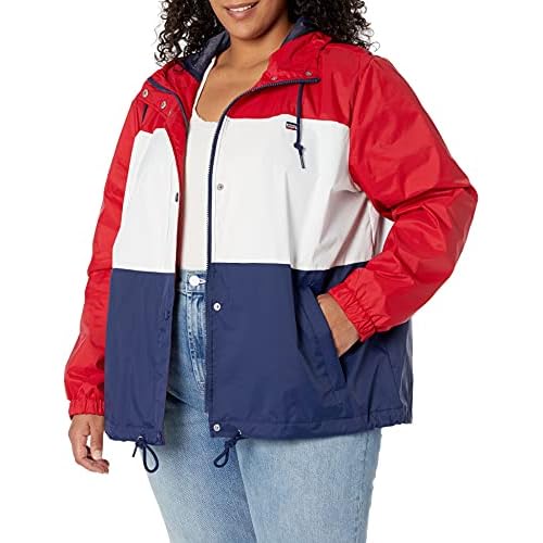 Levi's Women's Retro Hooded Rain Windbreaker Jacket (Standard & Plus Sizes)