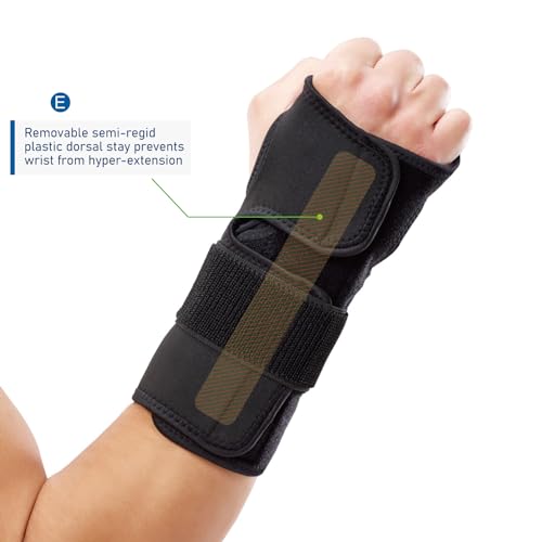 Night Sleep Wrist Brace ? Adjustable, Cushioned Support for Carpal Tunnel, Tendonitis, and Arthritis Pain Relief ? Fits Both Hands, One Size