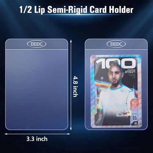 500Pcs Semi Rigid Card Holders for Trading Cards PSA BGS SGC Graded Card Sleeves