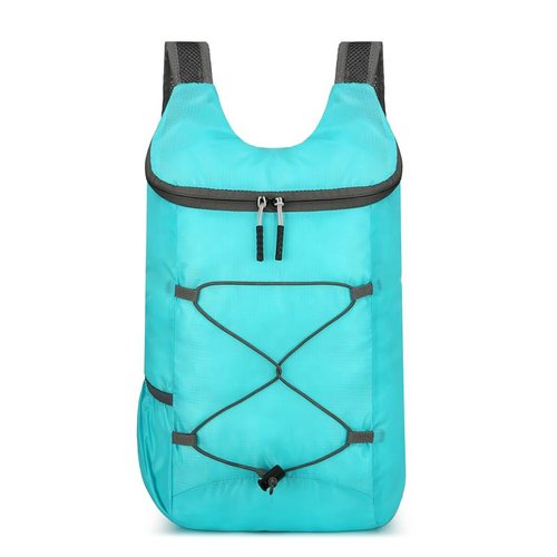 Foldable Hiking Backpack - Small Lightweight Daypack Breathable Travel Backpacks for Men Women-Lake Blue