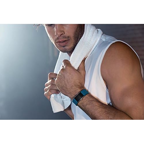 Fitbit Charge 2 Heart Rate + Fitness Wristband, Blue, Small (US Version)