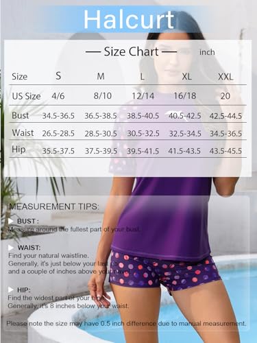 Women Short Sleeve Rash Guard Swim Shirt with Board Shorts Set