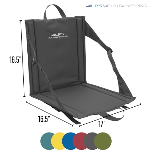 ALPS Mountaineering Weekender Camp Seat Charcoal Blue - Lightweight & Packable