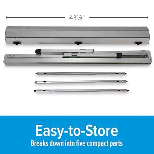 Camco Aluminum Roll-Up Table with Carrying Bag | Lightweight & Easy-to-Carry | Comfortably Sits 4-6 People | Ideal for Tailgating, Camping, The Beach, Parties & More (51892)