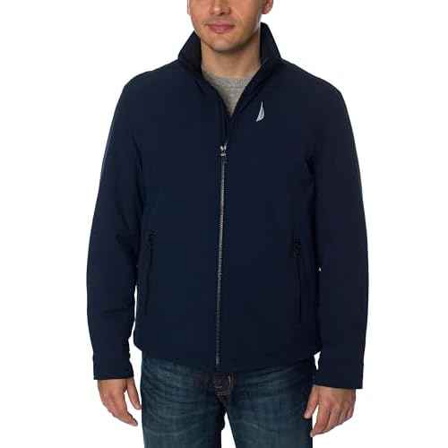 Nautica Men's Waterproof, Windproof, Golf, Hiking, Travel, Casual Wear Windbreaker Jacket