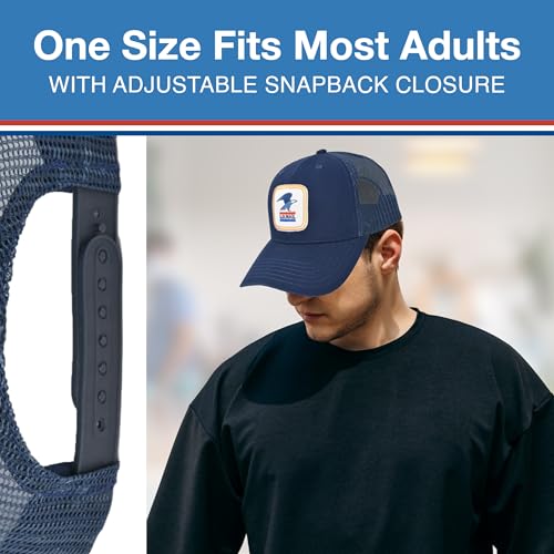 US Mail Trucker Hat Navy Blue One Size Adjustable Baseball Cap