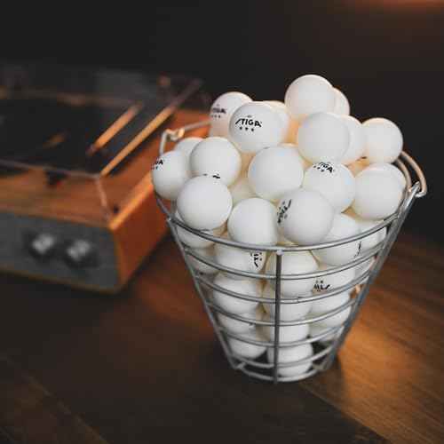 Stiga Tournament-Quality 3-Star Ping Pong Balls ? 24 or 144 Bulk Pack (White) - Official Size and 40mm Weight ?High-Performance Table Tennis Balls