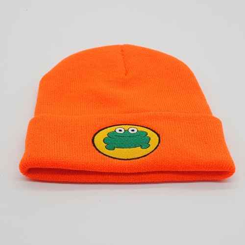 Cute Cartoon TV Parappa The Rapper Frog Beanie Hat Unisex Funny Knitted Beanie Novelty Beanies Knit Hats
