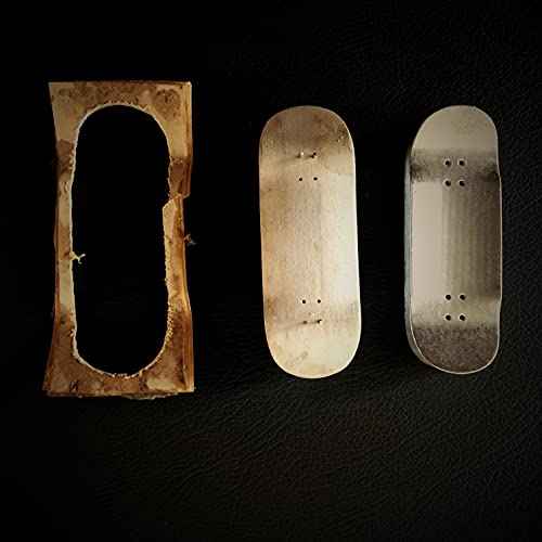 Wooden PRO 9.0 Fingerboard Complete (Noah Team 9.0 Short Nose Short Tail) Hand Made(Deck +34mm Prince Silvery Trucks)(+NW PRO Wheels ii) Set