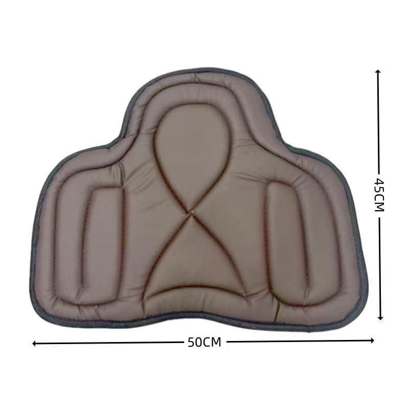 Brown 50x40cm Western Saddle Tush Cushion Pad, Shock Absorbing Saddle Pad