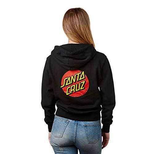 SANTA CRUZ Classic Dot P/O Hooded Regular Sweatshirt Black Sm Womens