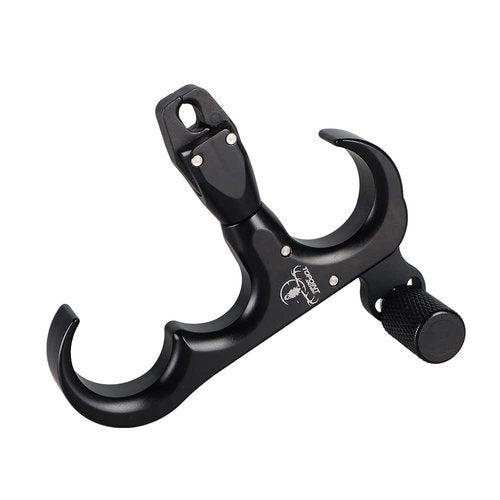 ZSHJGJR Archery Bow Release Aid 360° Rotating Head Thumb Release for Compound Bow Hunting Shooting Accessories (Black)