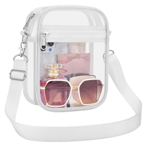 Small Women's Clear Bag for Stadium Events - White, Medium - UEASE