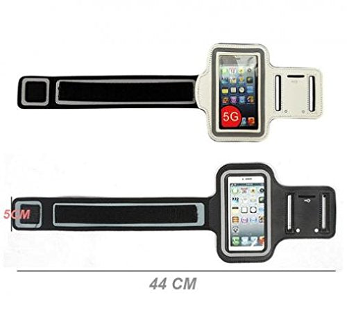White Running Armband for iPod Touch 6 - Sports Gym Workout Case Cover Band Compatible with iPod Touch 6