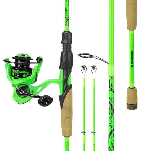 KastKing Zephyr Dual-tip Fishing Rod & Reel Combo, Dual Tips Section for Different Powers, IM6 Graphite 2Pc Blanks, KastFlex Technology, Rubber Cork Handle, Integrate Hook Keeper, 8 Models