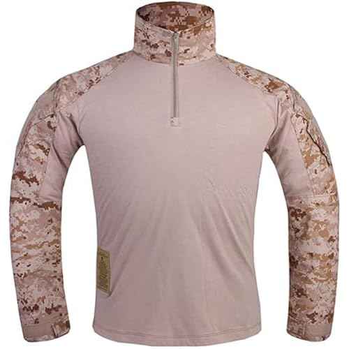 EMERSONGEAR Men's Tactical Shirt,Gen3 Airsoft Combat Army Paintball Quick Dry Long Sleeve BDU T-Shirt Top