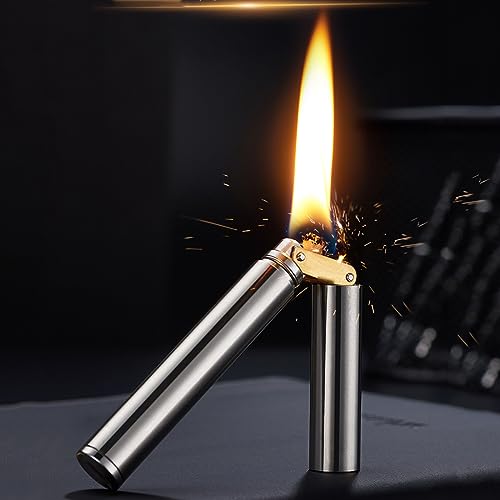 Silver Vintage Trench Lighter, Sailors Copper Kerosene Lighter, Creative Nunchaku Design