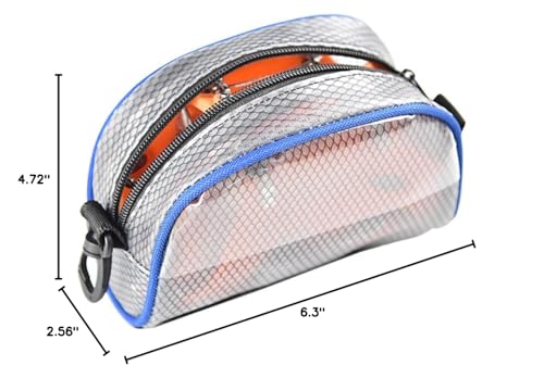 OHPHCALL Pvc Crampons Storage Bag Anti-slip Container for Travel Mountaineering Transparent Cosmetic Pouch with Zipper Versatile Organizer
