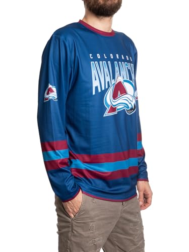 Men's Performance Long-Sleeve Rash Guard - Game Day Fit, Colorado Avalanche Large
