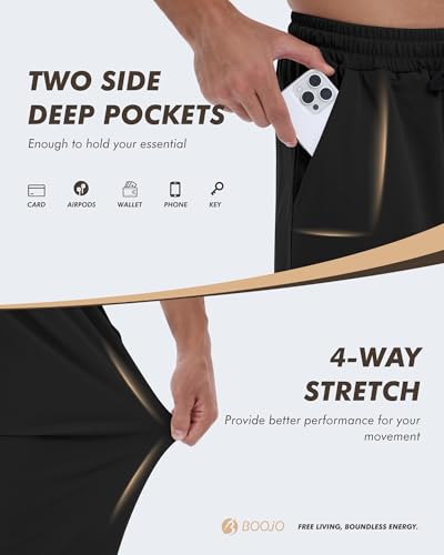 Men's Mesh Open Bottom Athletic Joggers with Pockets - 3 Pack