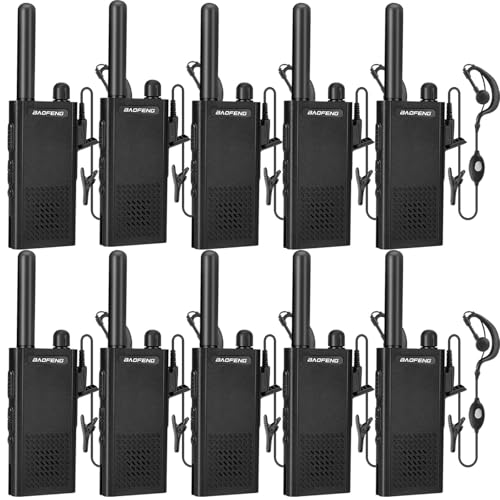 Baofeng T26 Walkie Talkies Long Range, Rechargeable Li-ion Battery 16 FRS Channel Two Way Radios with Earpieces for Adults, Handheld Mini Compact Walky Talky with Type-C Charging