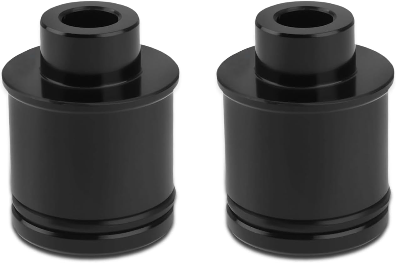 2 Pack Mountain Bike Hub Adapter, Quick Release Hub Converter Adapter, 12/15mm to 9mm Thru Axle Quick Release for Mountain Road Bicycle Cycling Wheel