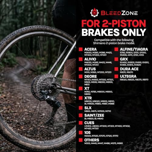 Hydraulic Brake Bleed Kit with Mineral Oil for Shimano 4 Piston Road MTB