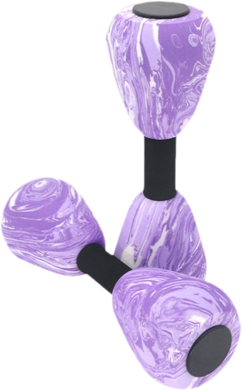 2 Pieces Aquatic Dumbbell Swim Barbell, Portable Swim Training Water Dumbells Fitness Equipment Pool Dumbbell for Gym Pool