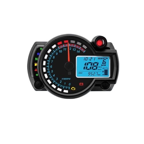 KNVBGG Speedometer Odometer Meter Universal Digital Motorcycle Odometer Speedometer 12V Motorcycle Instrument Universal Speedometer 7 Colors Auto Dashboardd