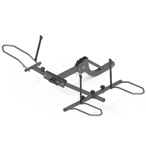 H&ZT Fat Tire Trike Hitch Rack for SUV Truck RV, Heavy-Duty Foldable Bike Carrier for 3-Wheel Bicycles, Fits 5" Wide Tires, 170 lbs Capacity, Rear Platform Rack for Adult Tricycle