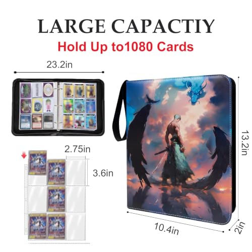1080 Pockets Zoro Card Binder OP02-1080 - Waterproof PU Trading Card Album