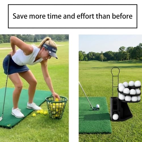 Portable Automatic Golf Ball Dispenser & Tee-Up Machine for Practice