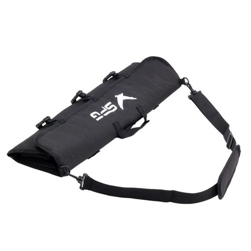 FENJANER Archery Recurve Bow Accessories Bag Takedown Bow Case with Adjustable Shoulder Strap for Hunting Shooting (Black)