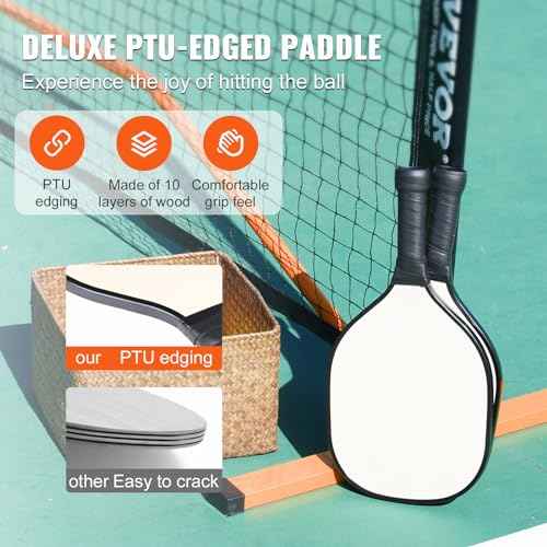 VEVOR Portable Pickleball Net System, 22FT Regulation Size Net
