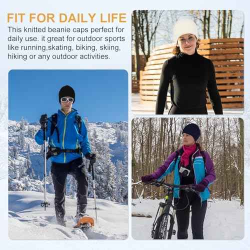 Beanie for Men Women Hat Soft Winter Beanies Cuff Skull Caps Knit Hats