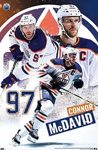 Edmonton Oilers Connor McDavid Wall Poster 22 x 34 Premium Unframed Version