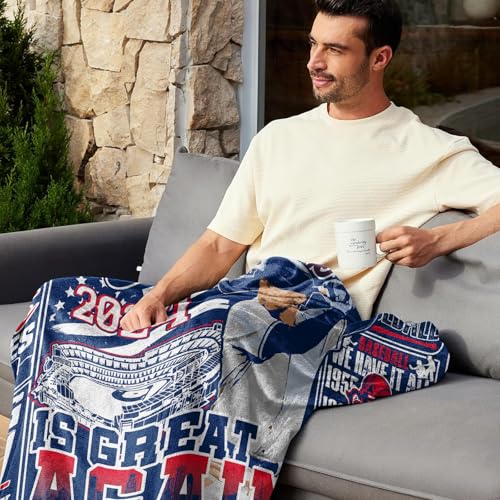 Los Angeles Blanket, Baseball Gifts for Men Women, Baseball Blankets for Adults, Baseball Gear Accessories Stuff 60"x50" Blankets and Throws for Birthday Game Day.