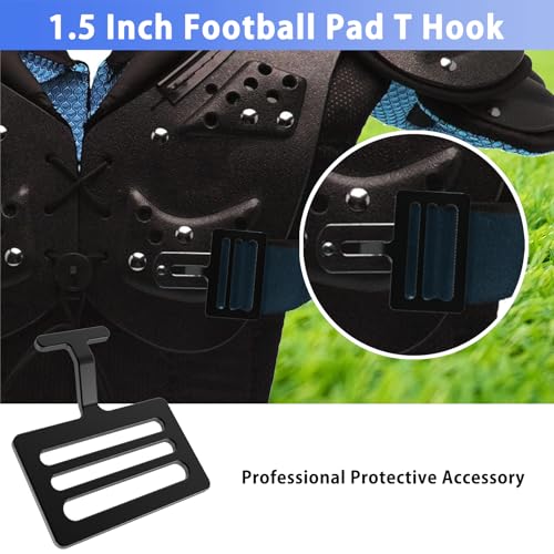12 Pcs 1.5 Inch Football Shoulder Pad T Hooks Replacement Sport Equipment
