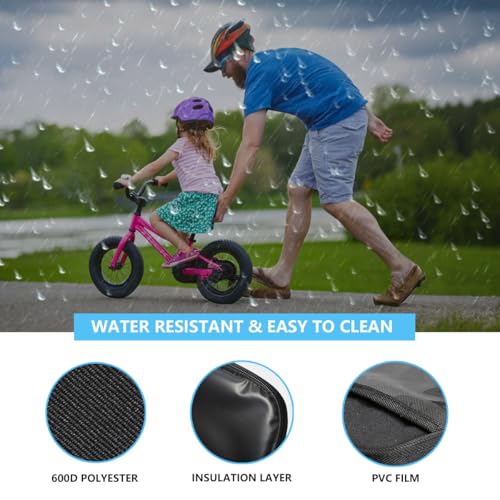 Kids Bike Basket with Phone Holder and Cooler - Toddler Girl Boy Cycling Accessory