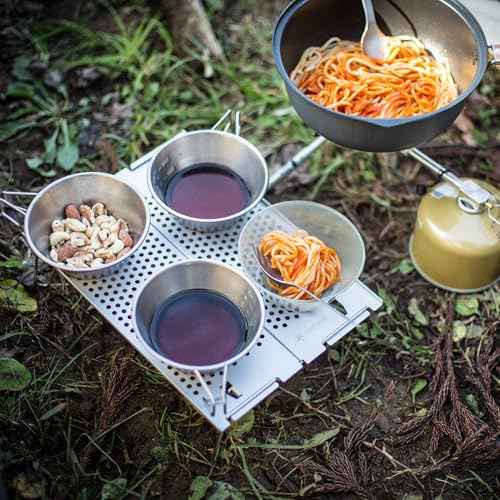 Snow Peak Ozen Solo Table, SLV-171, Aluminium, Lightweight for Backpacking, Designed in Japan, Lifetime Product Guarantee