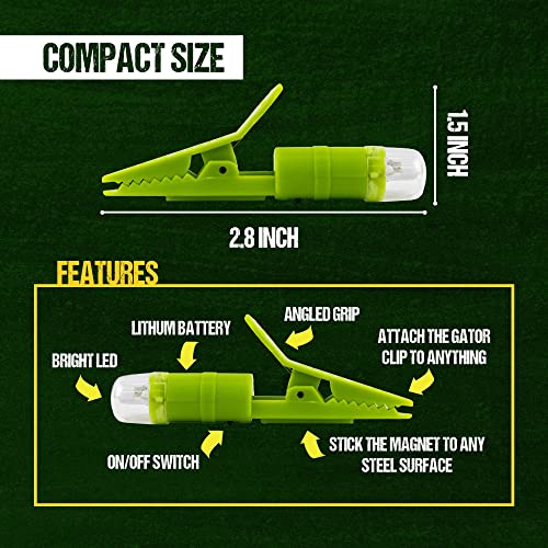 Mini LED Light with Magnet and Gator Clip - Multi-Use Emergency & Outdoor Light Pack