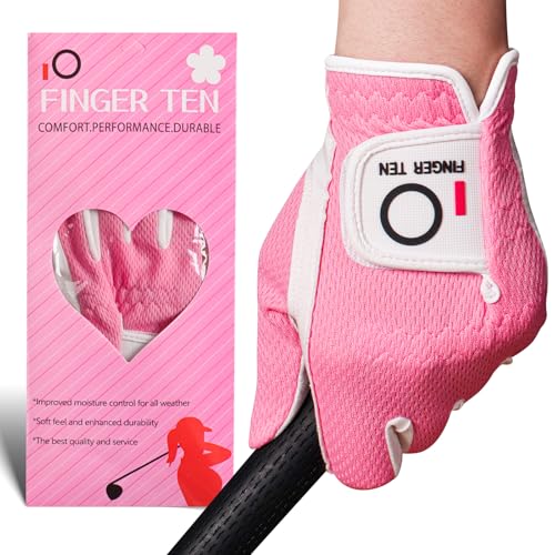 Women's Golf Glove in Rain and Wet Conditions - Left Hand Rose Medium