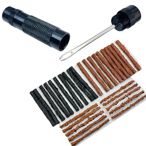 1pcs Tubeless Bike Tire Repair Kit for Road and Mountain Bikes - Puncture Fix with Canister and Plug Tool