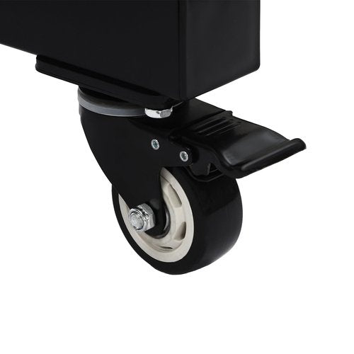 Gym Rolling Olympic Bumper Weight Plate Tree, Commercial Vertical Storage Rack With Barbell Holders Transport Wheels Load 1102.3lbs Capacity For Home Hotel Gym School