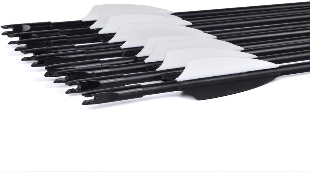 28" Fiberglass Arrows, Archery Practice Target Arrows for Youth Beginners