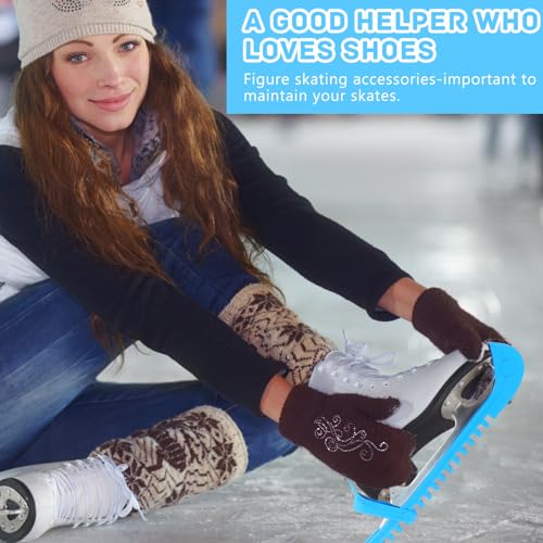 Adjustable Ice Skate Guards for Kids and Adults - Black, Pink, Blue
